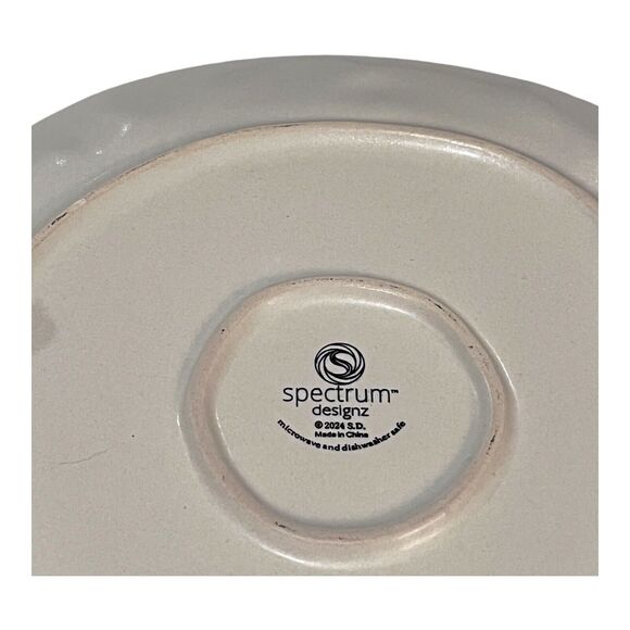 Spectrum Designz Gothic Handmade Skull & Butterflies 11" Ceramic Plates (2) - Picture 3 of 4